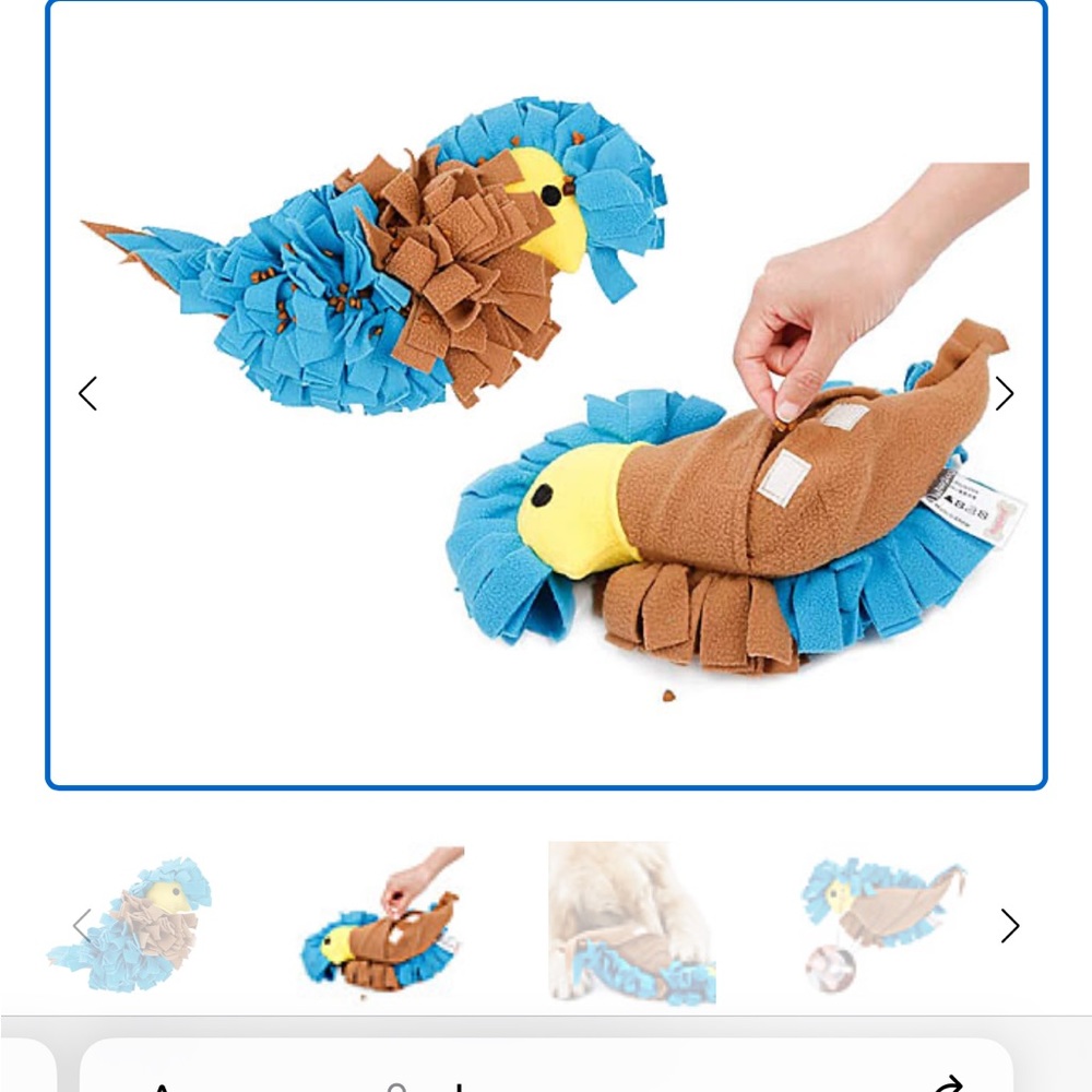 Dog Toy NWT Snuffle Treat Search Interactive Toy with Squeaker Scent Work Game - Picture 7 of 9